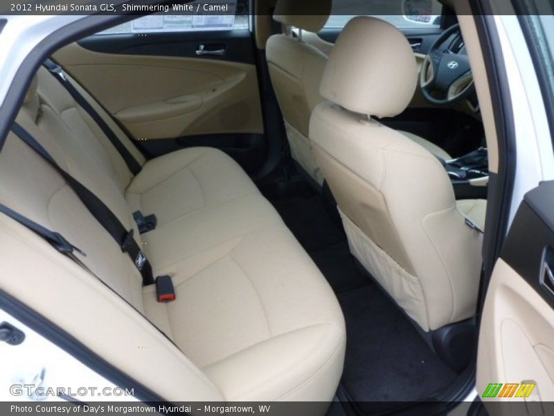 Shimmering White / Camel 2012 Hyundai Sonata GLS