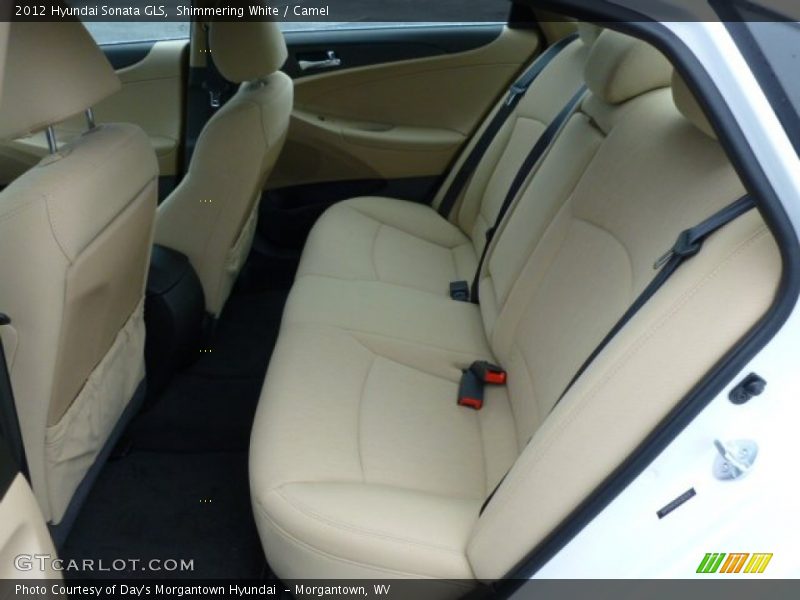 Shimmering White / Camel 2012 Hyundai Sonata GLS