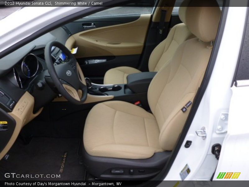 Shimmering White / Camel 2012 Hyundai Sonata GLS