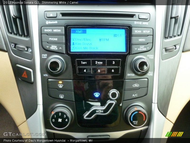 Shimmering White / Camel 2012 Hyundai Sonata GLS
