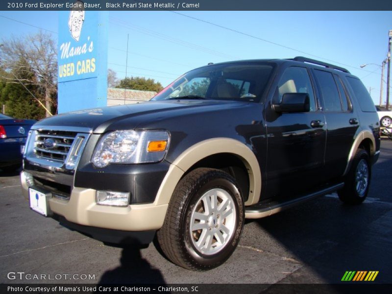 Black Pearl Slate Metallic / Camel 2010 Ford Explorer Eddie Bauer