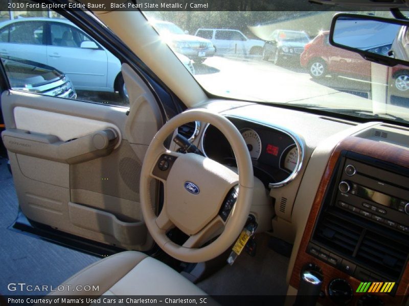 Black Pearl Slate Metallic / Camel 2010 Ford Explorer Eddie Bauer