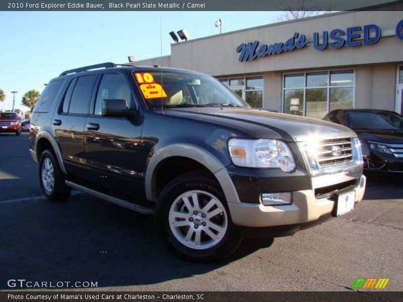 Black Pearl Slate Metallic / Camel 2010 Ford Explorer Eddie Bauer