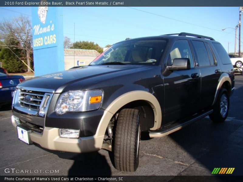 Black Pearl Slate Metallic / Camel 2010 Ford Explorer Eddie Bauer