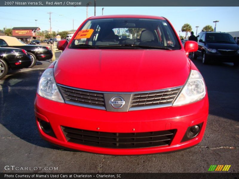 Red Alert / Charcoal 2007 Nissan Versa SL