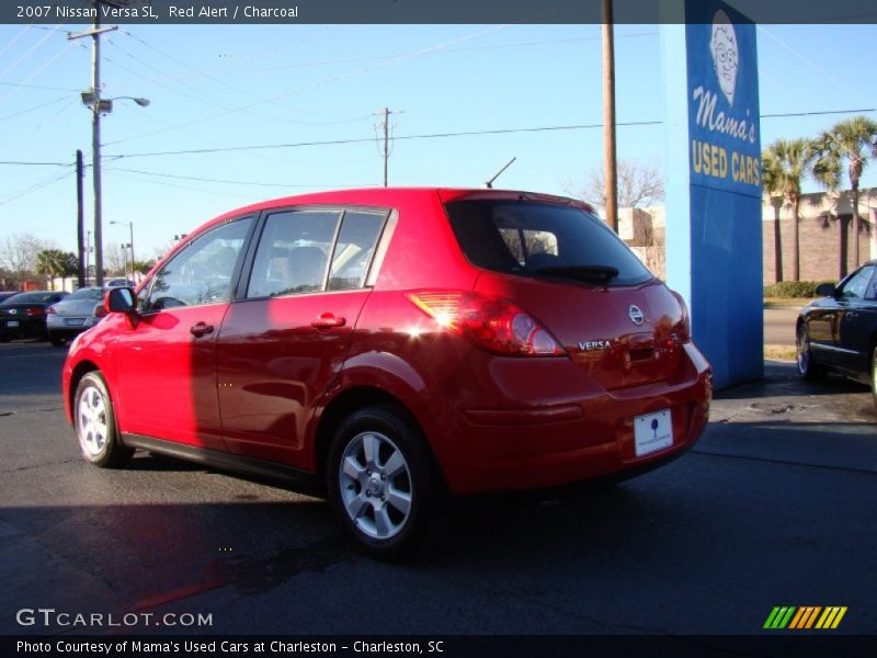 Red Alert / Charcoal 2007 Nissan Versa SL