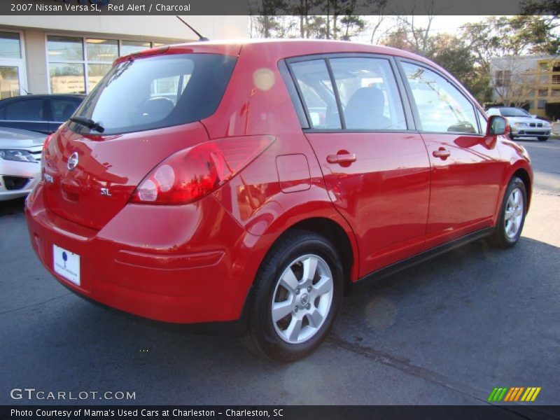 Red Alert / Charcoal 2007 Nissan Versa SL