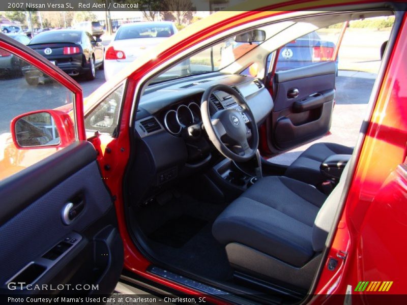 Red Alert / Charcoal 2007 Nissan Versa SL