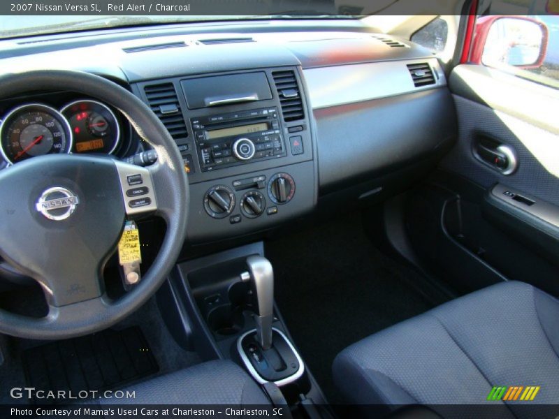 Red Alert / Charcoal 2007 Nissan Versa SL