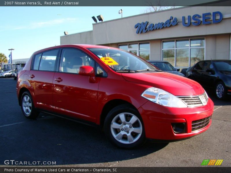 Red Alert / Charcoal 2007 Nissan Versa SL