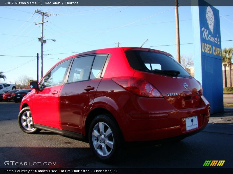 Red Alert / Charcoal 2007 Nissan Versa SL