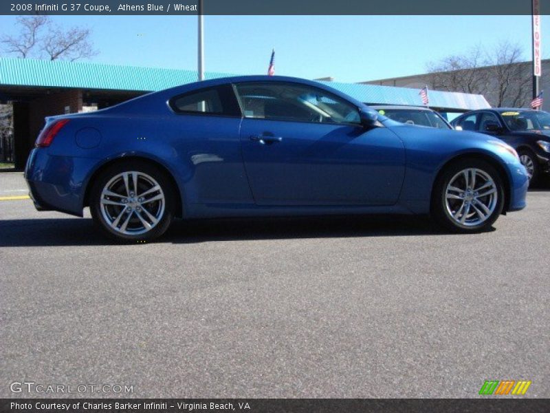 Athens Blue / Wheat 2008 Infiniti G 37 Coupe