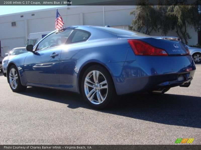 Athens Blue / Wheat 2008 Infiniti G 37 Coupe