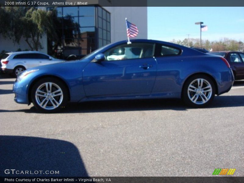 Athens Blue / Wheat 2008 Infiniti G 37 Coupe