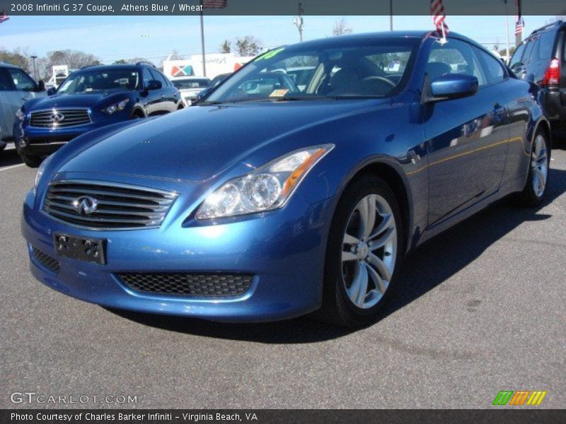 Athens Blue / Wheat 2008 Infiniti G 37 Coupe