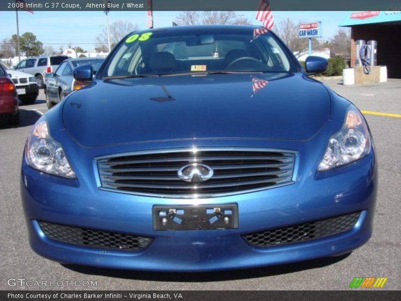 Athens Blue / Wheat 2008 Infiniti G 37 Coupe