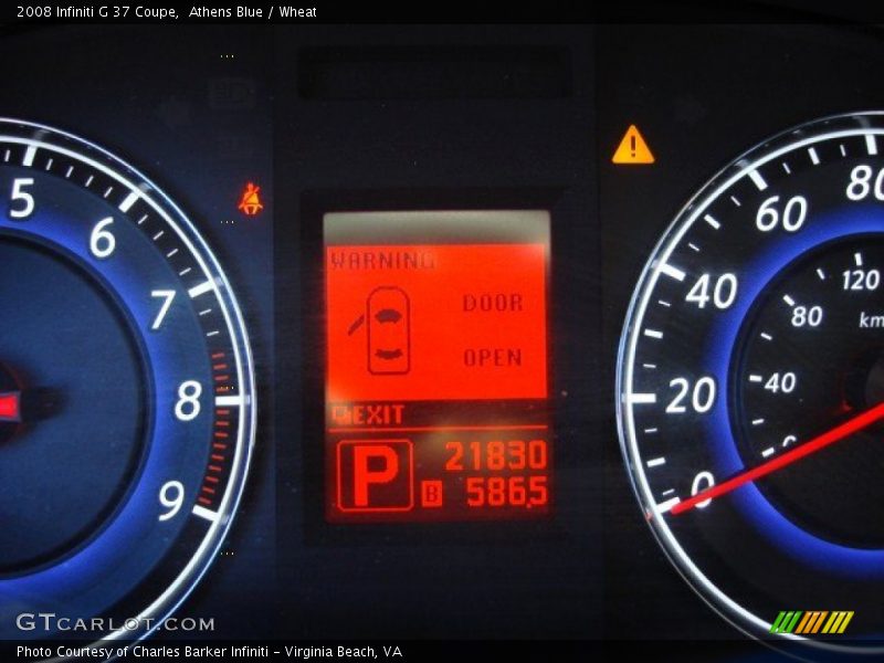 Athens Blue / Wheat 2008 Infiniti G 37 Coupe