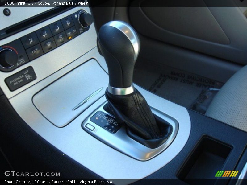 Athens Blue / Wheat 2008 Infiniti G 37 Coupe