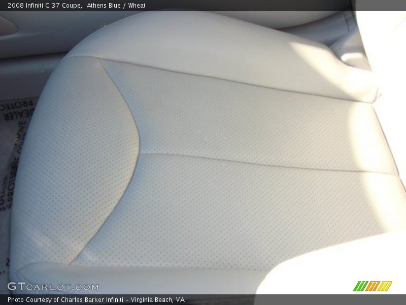 Athens Blue / Wheat 2008 Infiniti G 37 Coupe
