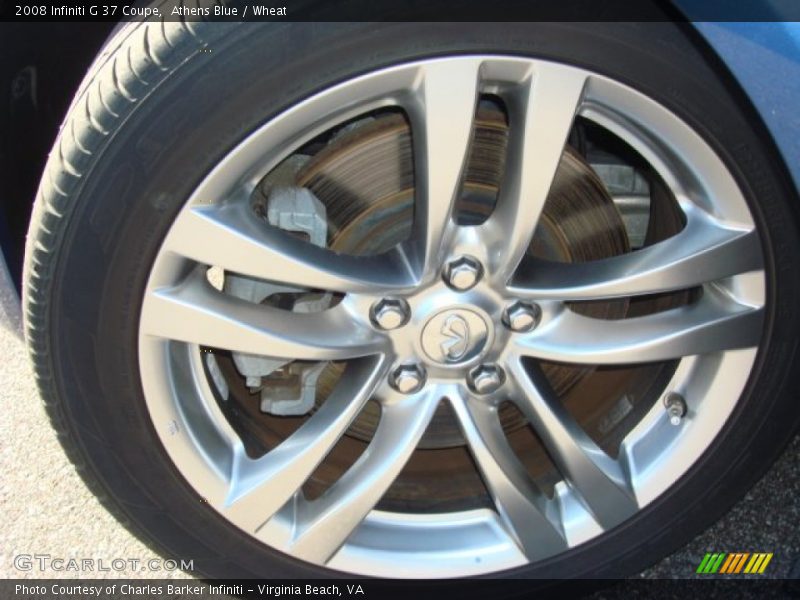 Athens Blue / Wheat 2008 Infiniti G 37 Coupe