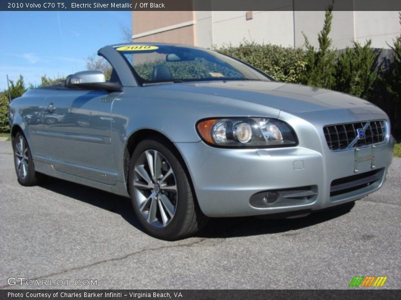 Electric Silver Metallic / Off Black 2010 Volvo C70 T5