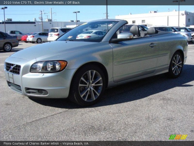 Electric Silver Metallic / Off Black 2010 Volvo C70 T5