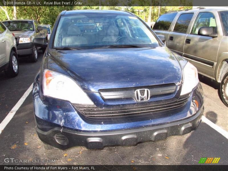 Royal Blue Pearl / Gray 2008 Honda CR-V LX