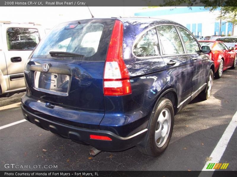 Royal Blue Pearl / Gray 2008 Honda CR-V LX
