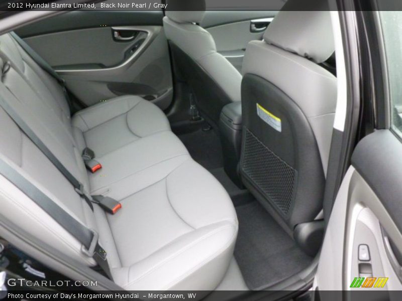 Black Noir Pearl / Gray 2012 Hyundai Elantra Limited