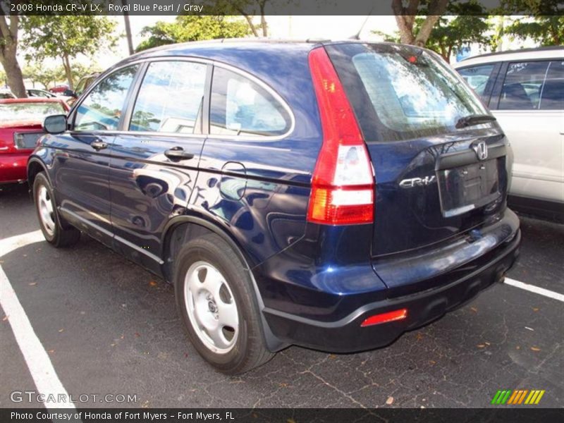 Royal Blue Pearl / Gray 2008 Honda CR-V LX