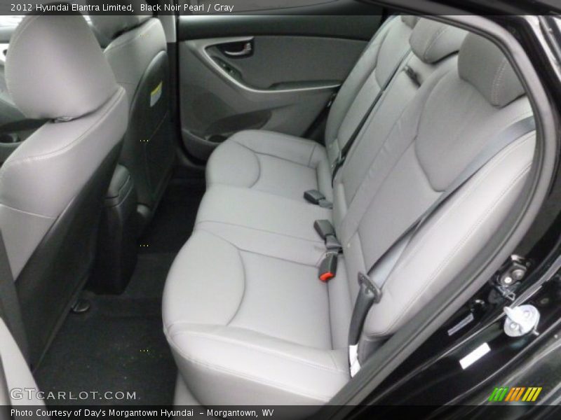 Black Noir Pearl / Gray 2012 Hyundai Elantra Limited