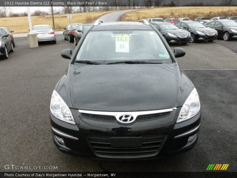 Black Noir Pearl / Black 2012 Hyundai Elantra GLS Touring