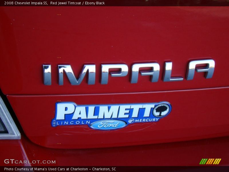 Red Jewel Tintcoat / Ebony Black 2008 Chevrolet Impala SS