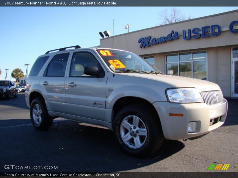 Light Sage Metallic / Pebble 2007 Mercury Mariner Hybrid 4WD