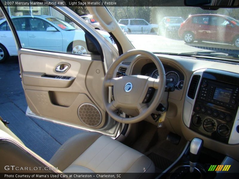 Light Sage Metallic / Pebble 2007 Mercury Mariner Hybrid 4WD