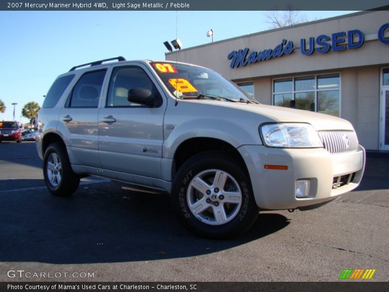 Light Sage Metallic / Pebble 2007 Mercury Mariner Hybrid 4WD