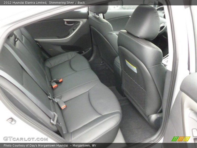 Shimmering Silver / Black 2012 Hyundai Elantra Limited