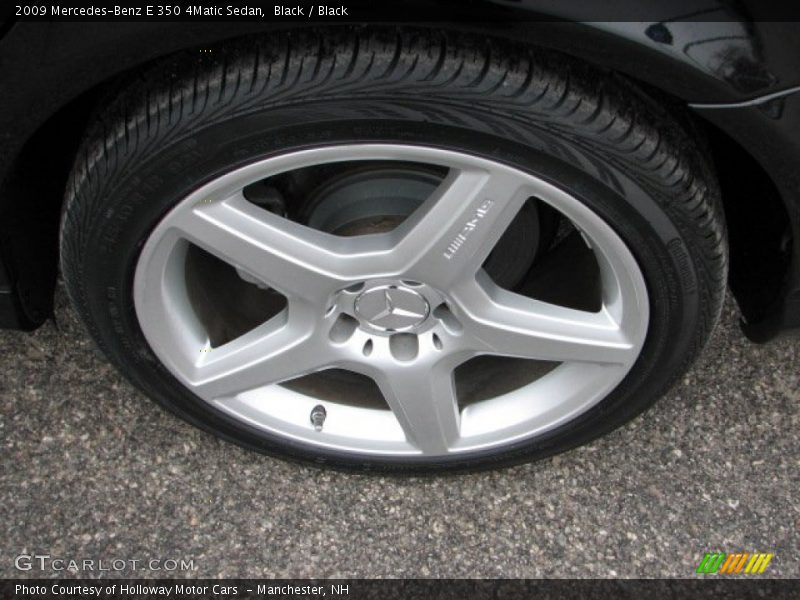 Black / Black 2009 Mercedes-Benz E 350 4Matic Sedan