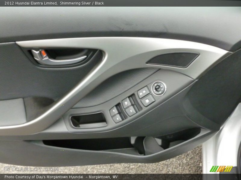 Shimmering Silver / Black 2012 Hyundai Elantra Limited
