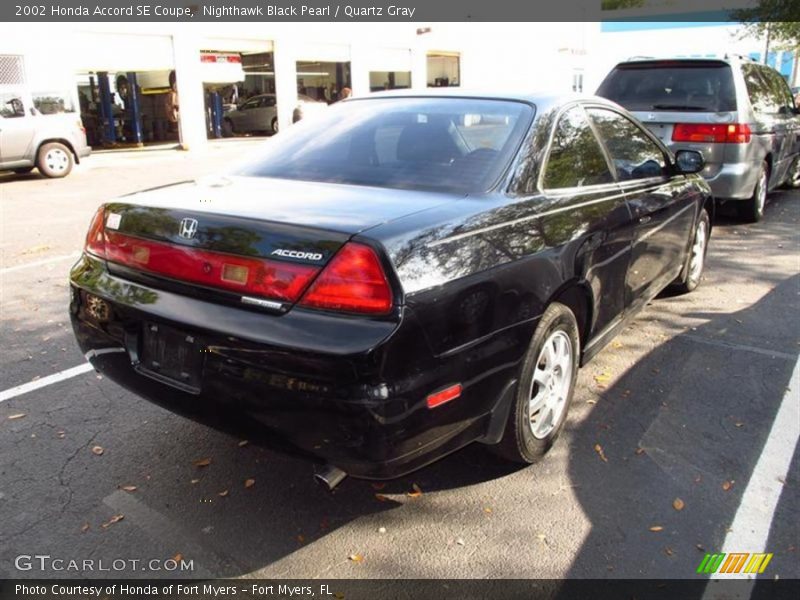 Nighthawk Black Pearl / Quartz Gray 2002 Honda Accord SE Coupe