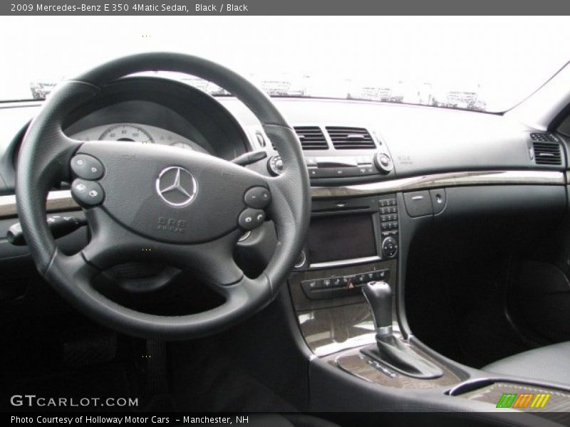 Black / Black 2009 Mercedes-Benz E 350 4Matic Sedan