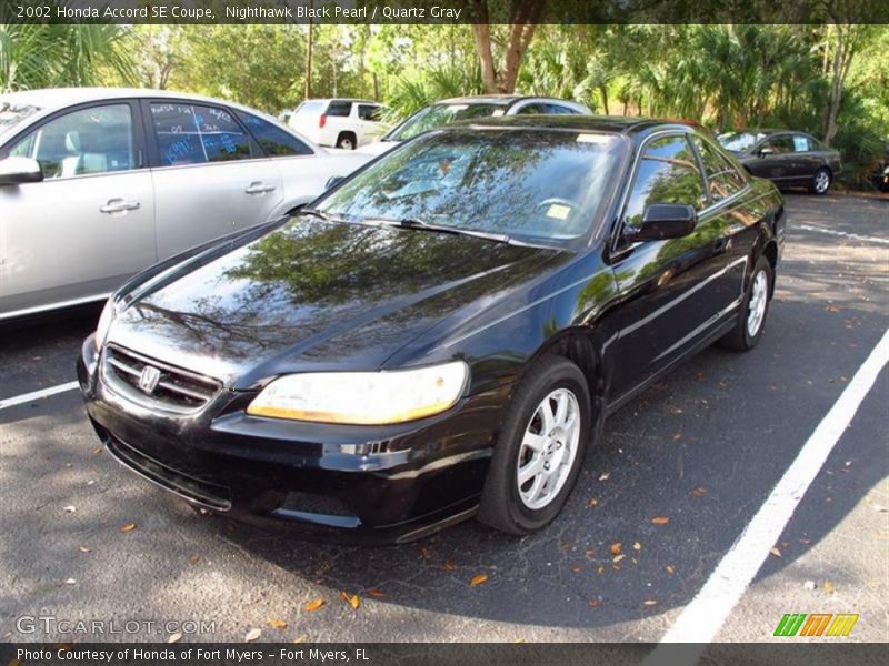 Nighthawk Black Pearl / Quartz Gray 2002 Honda Accord SE Coupe