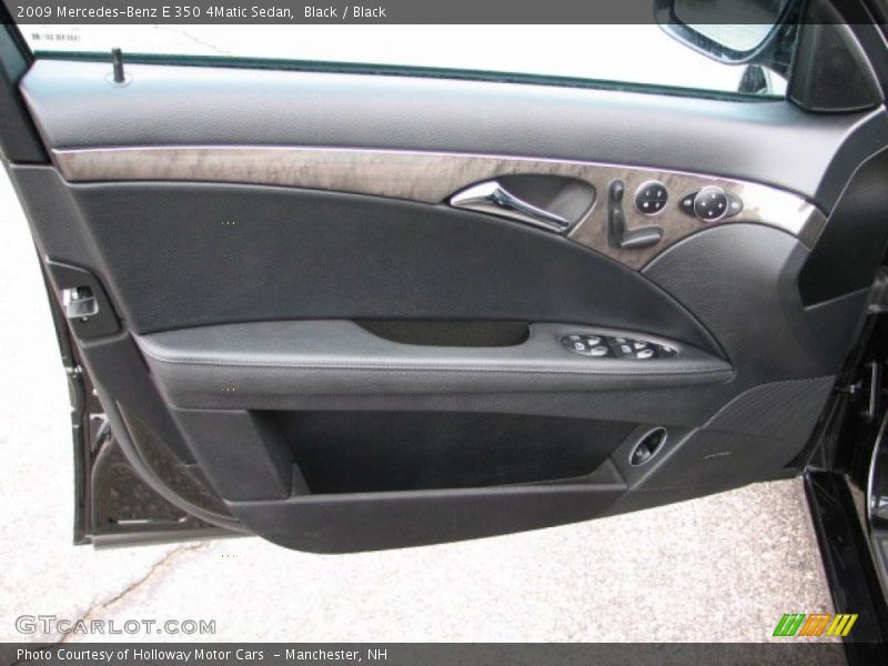 Black / Black 2009 Mercedes-Benz E 350 4Matic Sedan