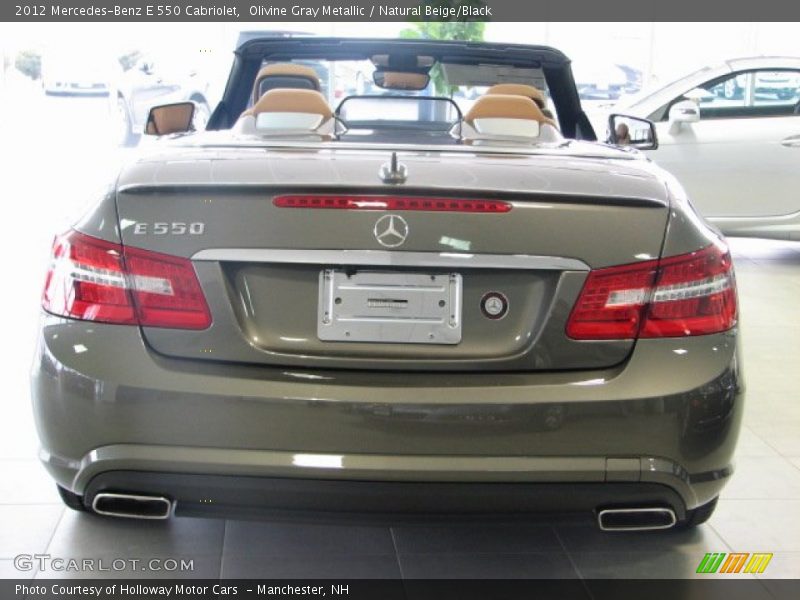 Olivine Gray Metallic / Natural Beige/Black 2012 Mercedes-Benz E 550 Cabriolet