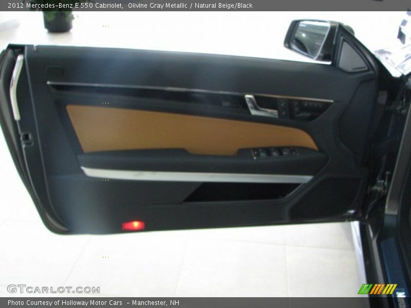 Olivine Gray Metallic / Natural Beige/Black 2012 Mercedes-Benz E 550 Cabriolet