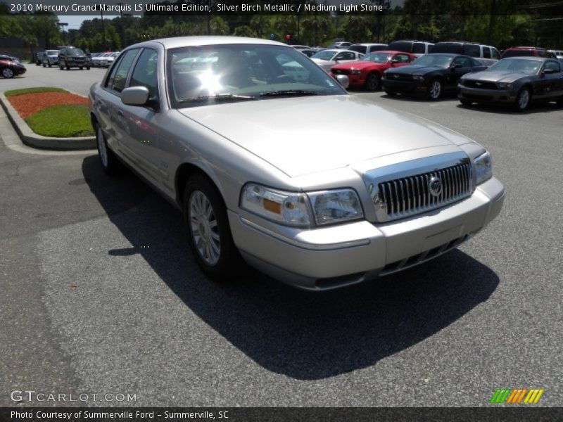 Silver Birch Metallic / Medium Light Stone 2010 Mercury Grand Marquis LS Ultimate Edition