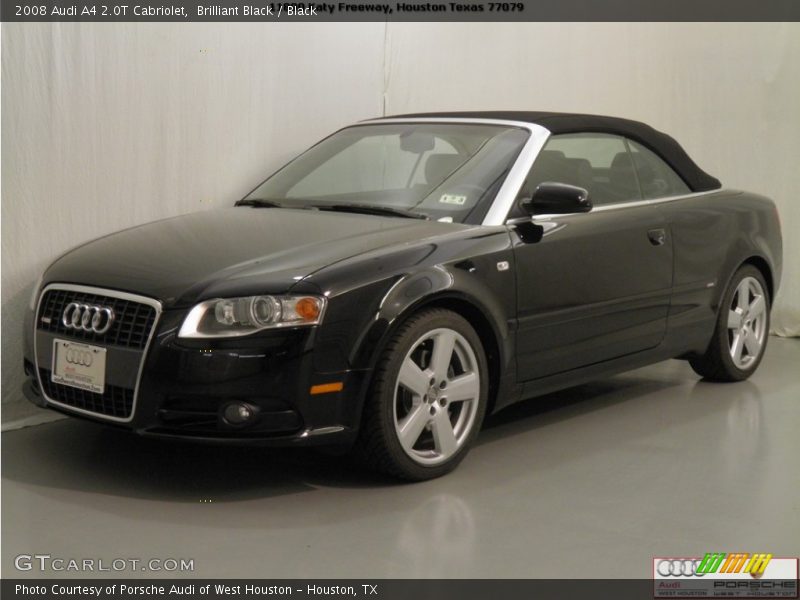 Brilliant Black / Black 2008 Audi A4 2.0T Cabriolet