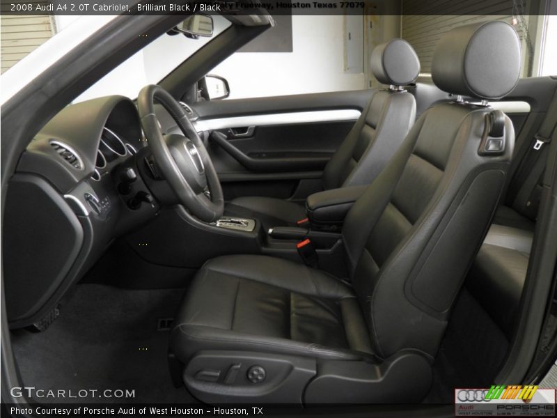Brilliant Black / Black 2008 Audi A4 2.0T Cabriolet