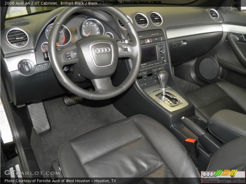 Brilliant Black / Black 2008 Audi A4 2.0T Cabriolet