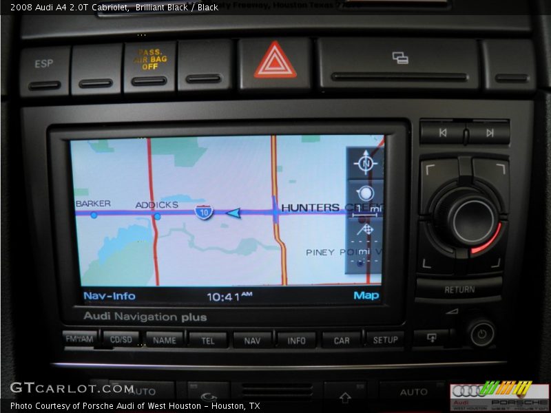 Brilliant Black / Black 2008 Audi A4 2.0T Cabriolet